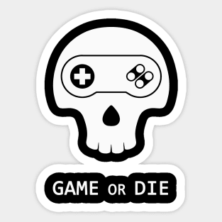 Game or Die SNES Sticker